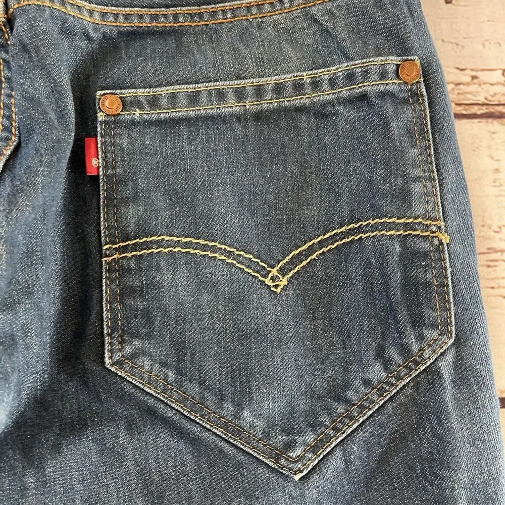 Levis 511 Special Edition 1873 Rivets Jeans Slim Straight‎ Mid Blue Fade 34x32